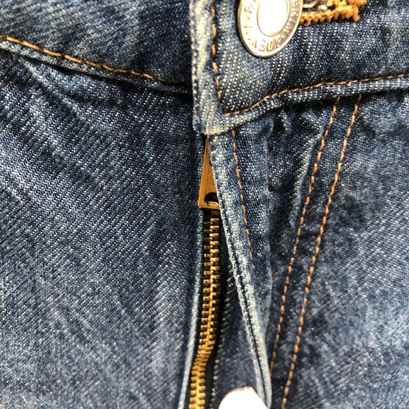 H&M Super Baggy Low Waist Jeans Womens 16 Blue Loose Fit Medium Wash Wide Leg - Picture 5 of 11